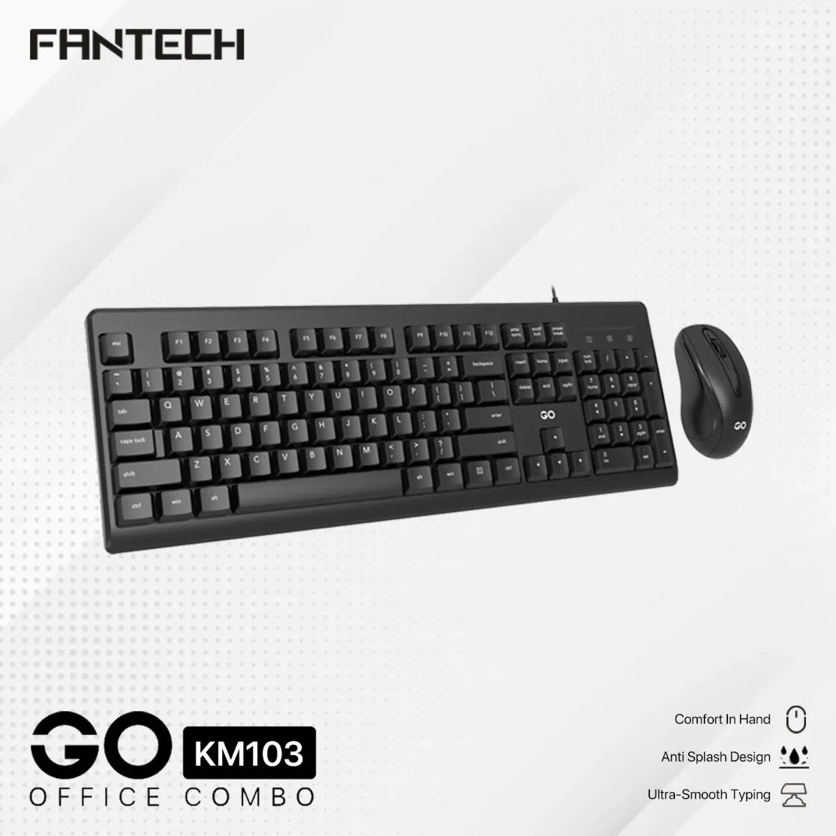 GO KM103 Fantech USB Keyboard And Mouse Combo