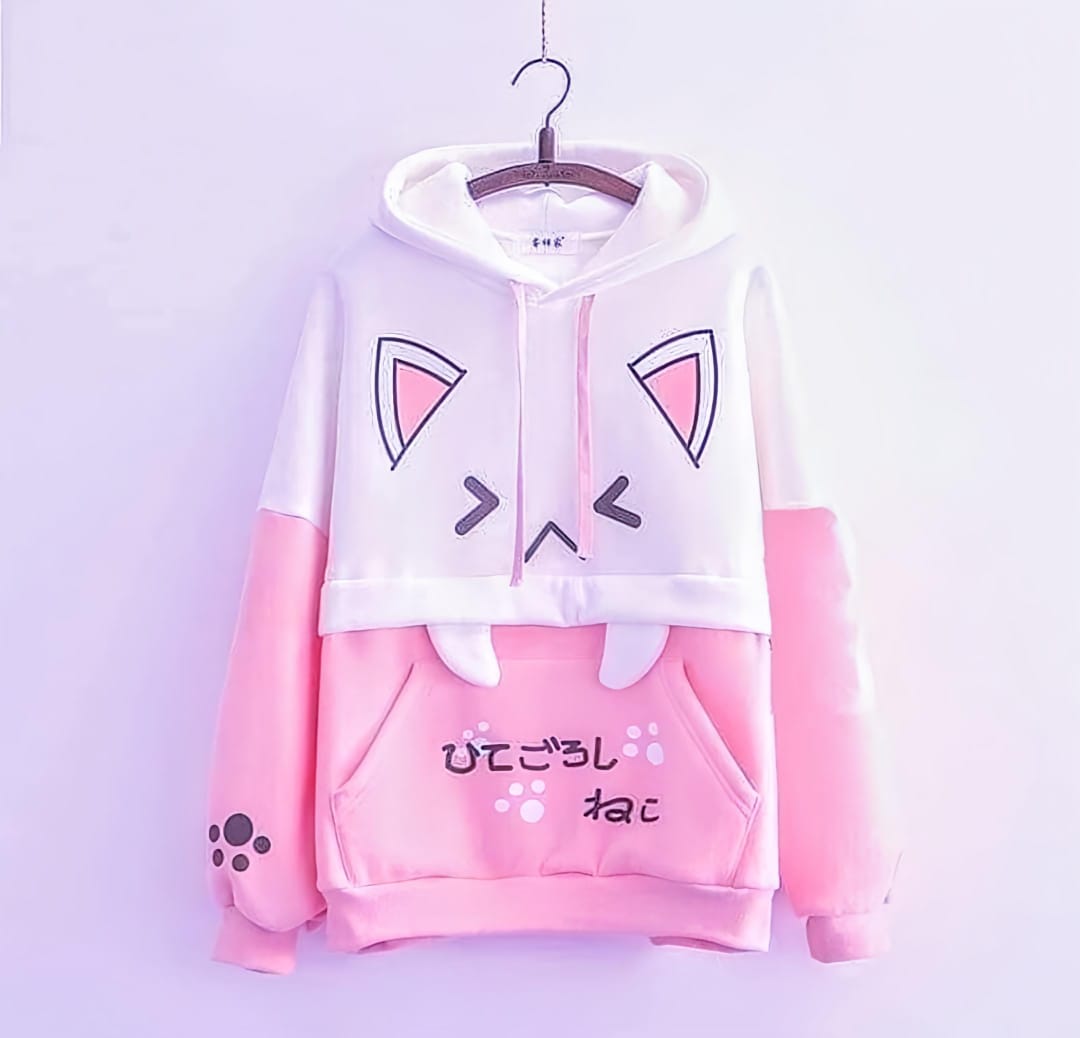 Premium Design Anime Cotton Hoodies For Girls